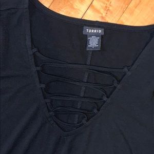 torrid Tops - Torrid Lace up Shirt torrid Tops - Torrid Lace up Shirt
